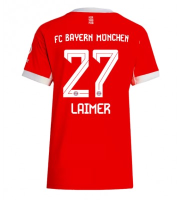 Lacne Ženy Futbalové dres Bayern Munich Konrad Laimer #27 2025-26 Krátky Rukáv - Domáci